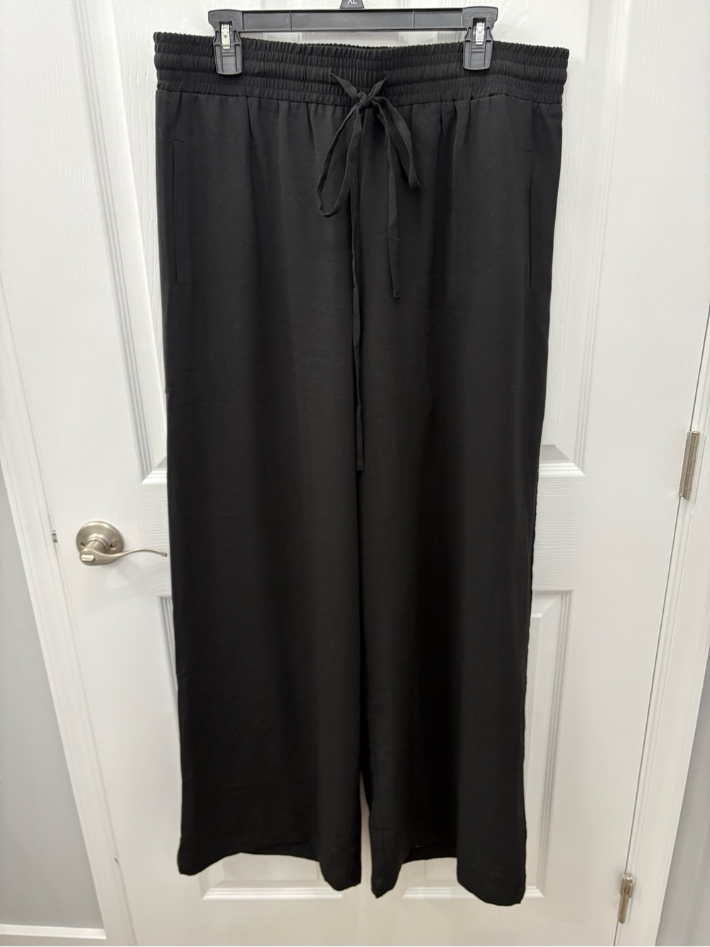 Black Wide-Leg Drawstring Pants size 2 XL